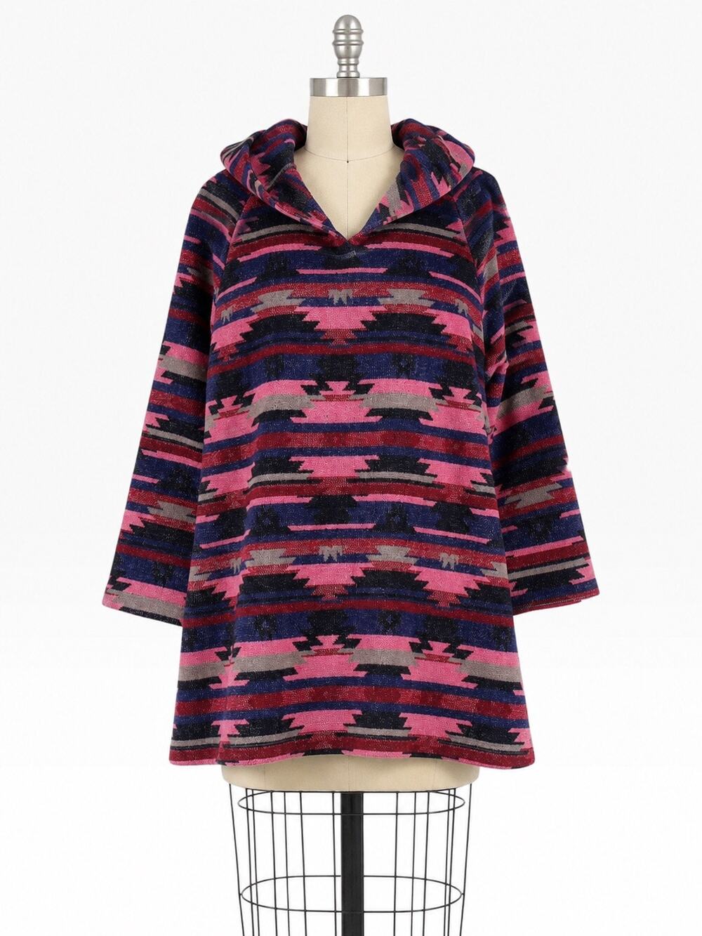 Vintage Anthropologie Tabitha Aztec Southwestern Hooded Jacket – Small